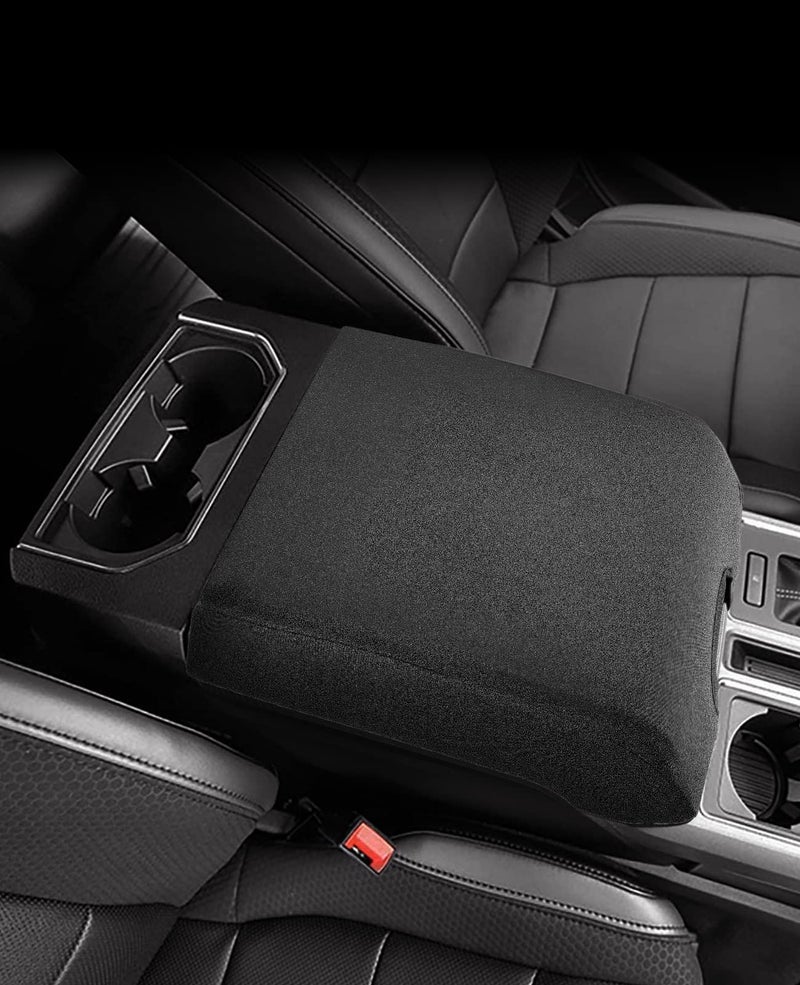 ISSYAUTO Center Console Cover Compatible with 2015-2020 F150, 2017-2022 F250 F350 F450, 2018-2023 Expedition, Neoprene Armrest Cover Customized Arm Rest Cover (Bucket Seat Only) - Image 1